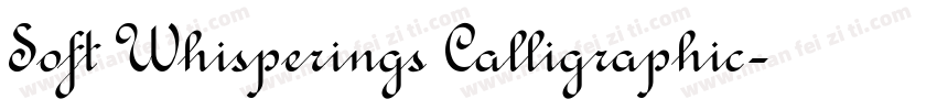 Soft Whisperings Calligraphic字体转换